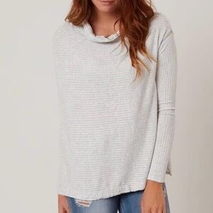 We The Free Soft Gray Cowl Neck Lover Sweater